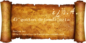 Ágoston Artemíszia névjegykártya